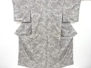 アンティーク　松模様　本場大島紬着物（染）